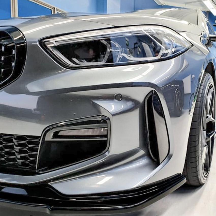 Для BMW F40 1 серии M Sport 118i 120i 128ti 2020 2021 2022 2023 Передний бампер Губа Спойлер Разделитель Диффузор Комплект обвеса