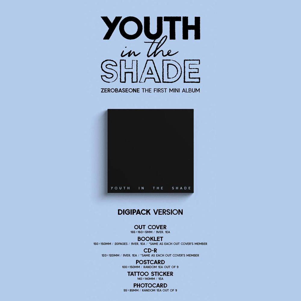 ZEROBASEONE 1st Mini ALBUM [YOUTH IN THE SHADE] (Digipack VER.)