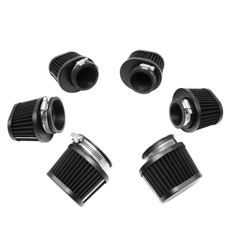 1pc Motorcycle Scooter High Flow Air Filter Intake Cone 38mm 42mm 45mm 50mm 55mm 60mm Motor High Flow Air Filter Cleaner