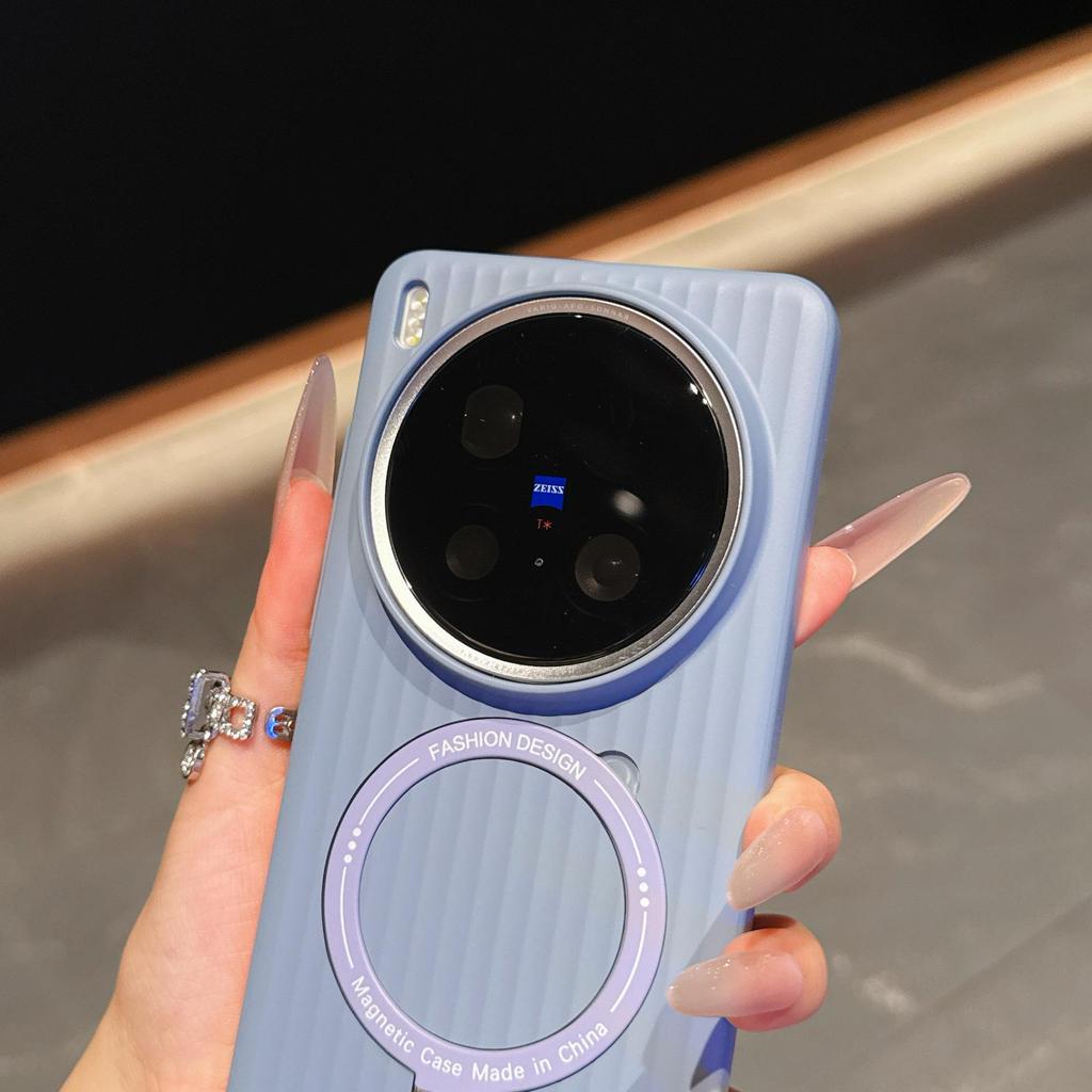 Подходящий чехол для телефона X200 Ultra: Матовый нескользящий чехол со встроенной подставкой и текстурой, приятной на ощупь
