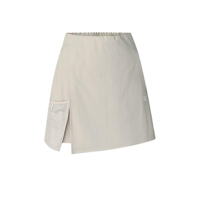 Fila Explore Series Модный Универсальный Простой Удобный Повседневный Уличный Юбка Женские юбки Молочно-Бежевый A11W527808F-BG
