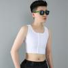 Men's Breathable Chest Binder Full Bandage Buckle Breast Binder Tight Tomboy Bandage Sports Corset