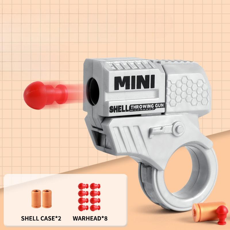Мини-пистолет для метания снарядов, вращатель для пальцев, декомпрессионный игрушечный пистолет, офисные игрушки для снятия стресса и беспокойства, подарки для детей и взрослых