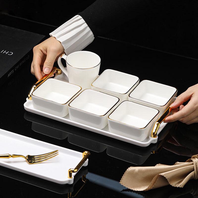 Ru Han European Ceramic Snack & Dessert Set