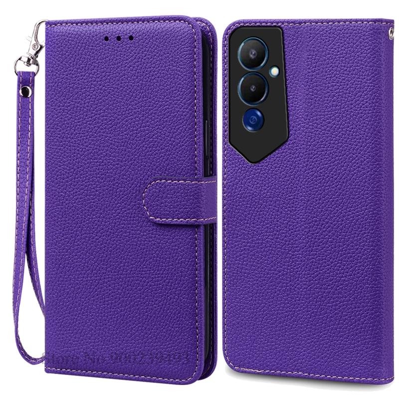 Чехол Pova 4/Pova 4 Pro для Tecno Pova 4, чехол-кошелек, кожаный откидной чехол для Tecno Pova 4 Pro, чехол для телефона, чехол Fundas