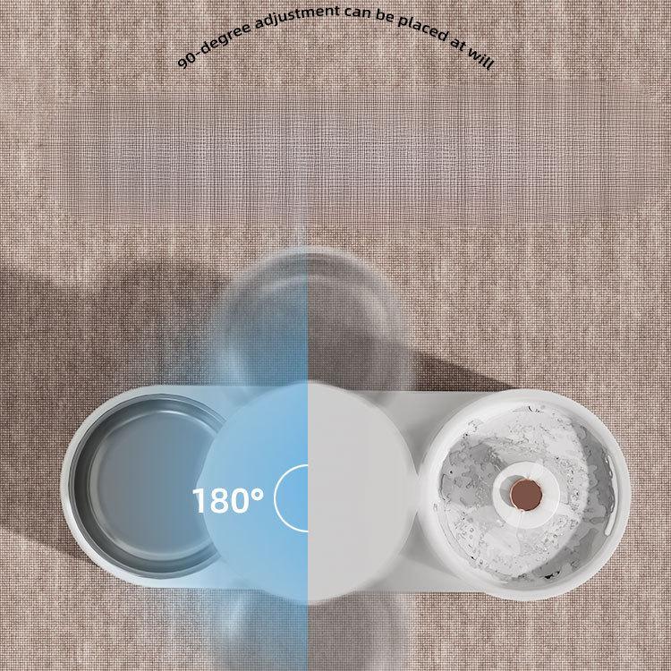 Диспенсер для воды для питомцев, подключаемый к сети, Автоматическая кормушка, Разделение влажного и сухого, Большая вместимость, Миска «все в одном» для воды и еды, Товары для питомцев