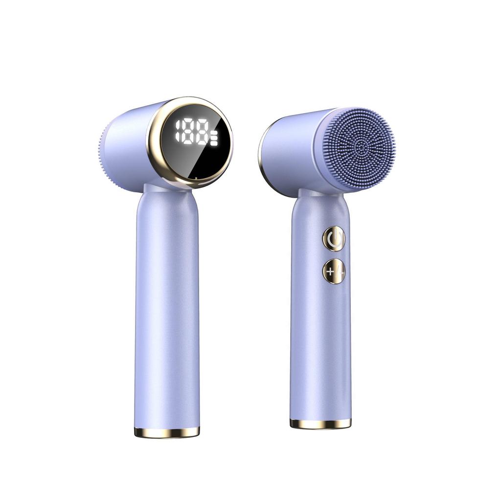 Силиконовая электрическая щетка для очищения лица - очиститель косметических инструментов.