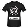 Унисекс винтажная футболка SCP Foundation Streetwear с круглым вырезом хлопковая футболка в стиле аниме