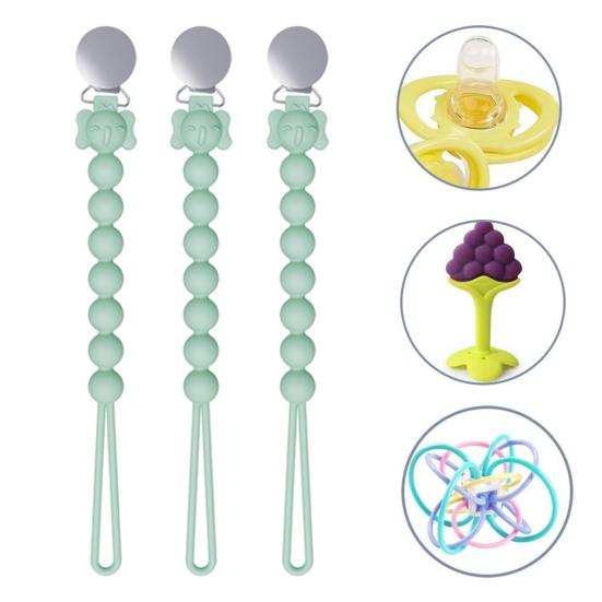 Силиконовый держатель для соски, прочный, легко чистится и фиксируется, зажим для соски для ребенка больше не разочаровывает