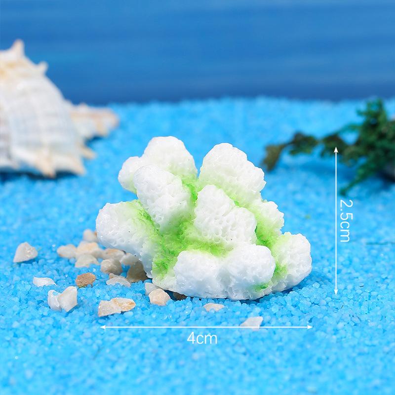Мини-смоляные имитации кораллов и водорослей для аквариума, украшение для рукоделия, микроландшафт