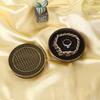 Retro Embossed Jewelry Storage Box Metal Jewelry Box Necklace Earrings Ring Jewelry Organizer Multi-functional Organizer