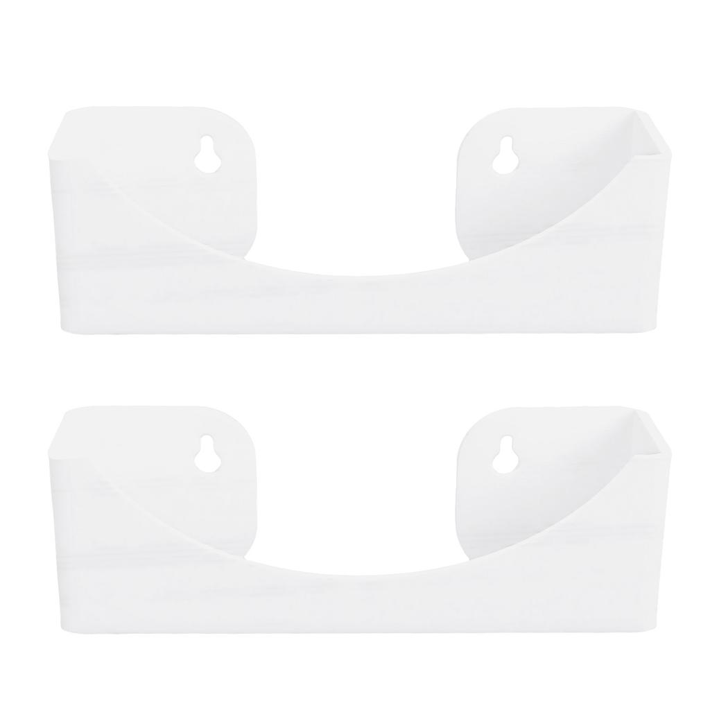 Настенные держатели для шляп Компактный органайзер для бейсбольных кепок Настенный монтаж Вместимость 20 шляп Белый 2 шт.