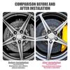 COZN3 4Pcs Car Tire Wheel Hub Center Cover Badge Sticker For Kia Sportage Carnival Seltos Sorento Rio Borrego Ceed Forte K3 K5 EV3 EV6