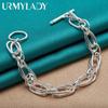 925 Sterling Silver Bracelets Fine Jewelry MB088