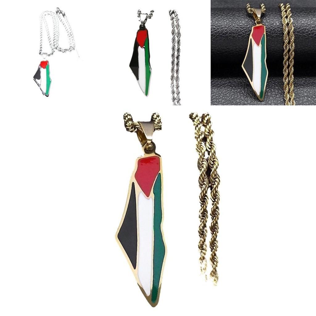 Модное ожерелье-подвеска в виде карты из нержавеющей стали для трансграничной электронной коммерции