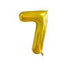 32-Inch Body Shaping Numeric Balloons - Gold & Silver, Floating Birthday & Celebration Decor