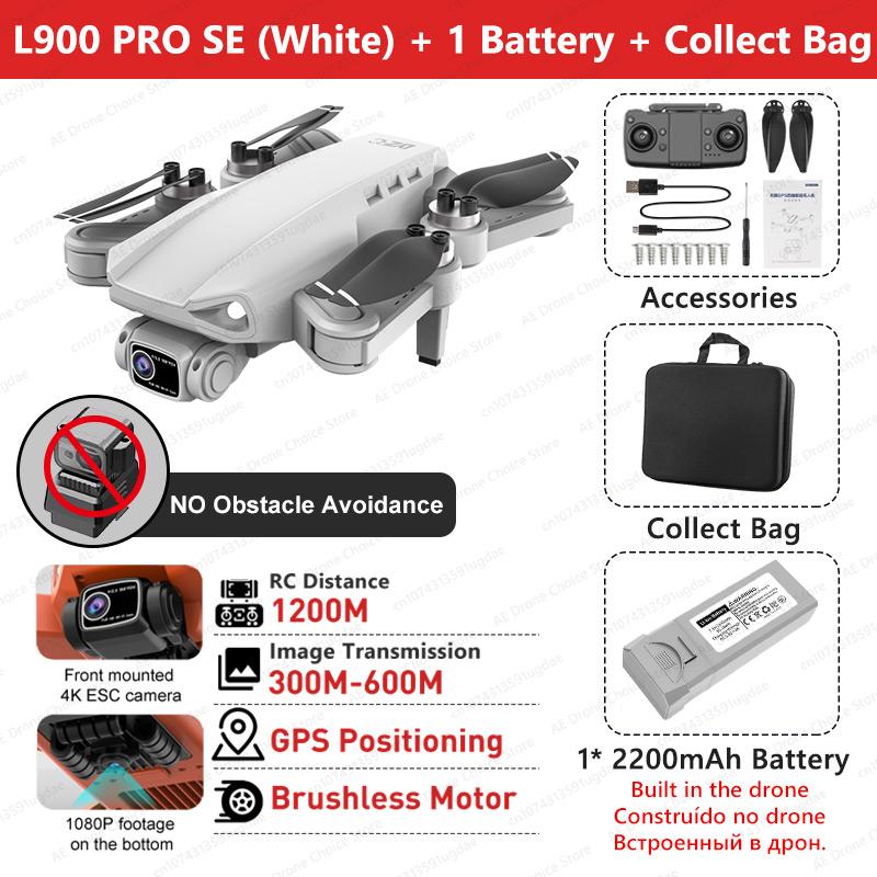 LYZRC L900 PRO SE MAX GPS Дрон 4K Профессиональный Двойная Камера Бесколлекторный 360 Предотвращение Препятствий 5G WIFI FPV Складной Радиоуправляемый Квадрокоптер