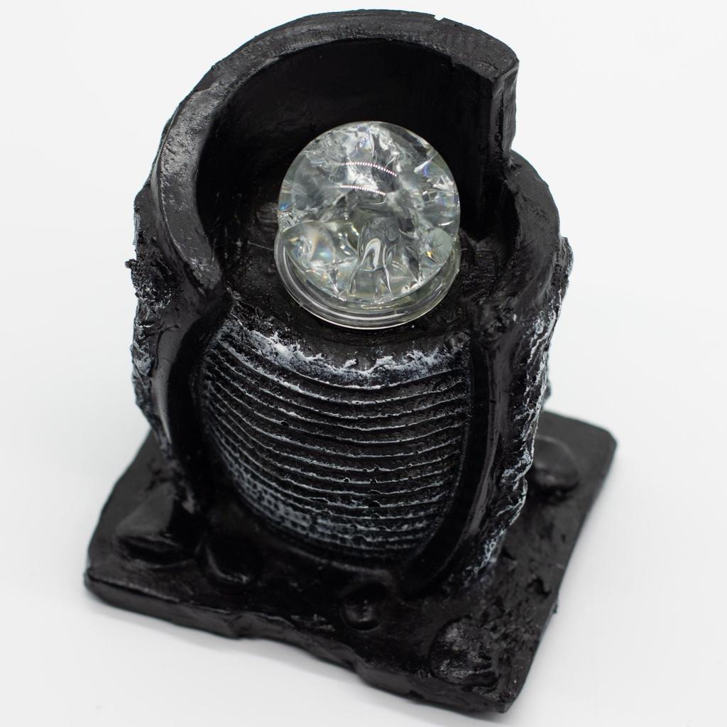 Tabletop Water Feature -15x13x20cm – Water Pot & Crystal Ball
