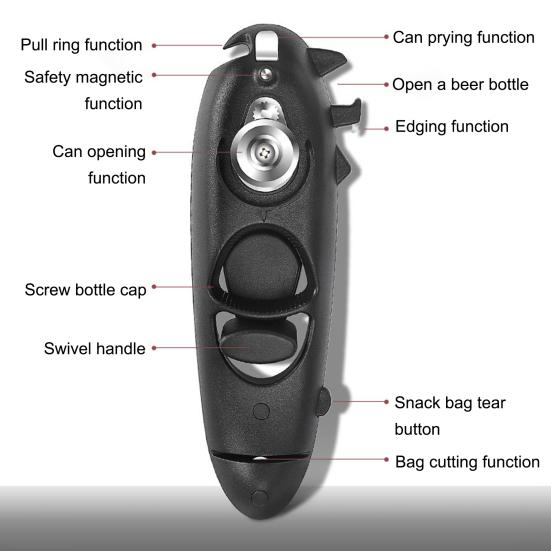 Heavy Duty Can Opener Manual Jar Lid Remover with Soft Touch Handle