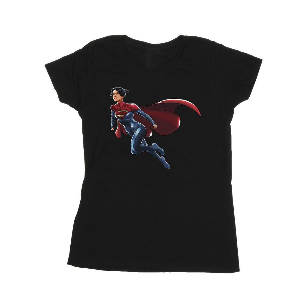 DC Comics Womens/Ladies The Flash Supergirl Cotton T-Shirt