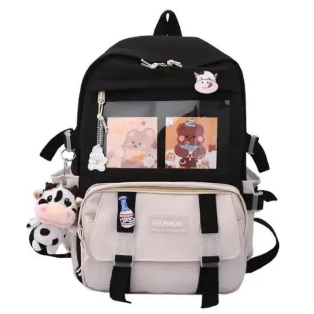 Новый водонепроницаемый нейлоновый женский рюкзак, женская дорожная сумка Kawaii, школьная сумка для девочек и мужчин, рюкзак для ноутбука, сумки для книг