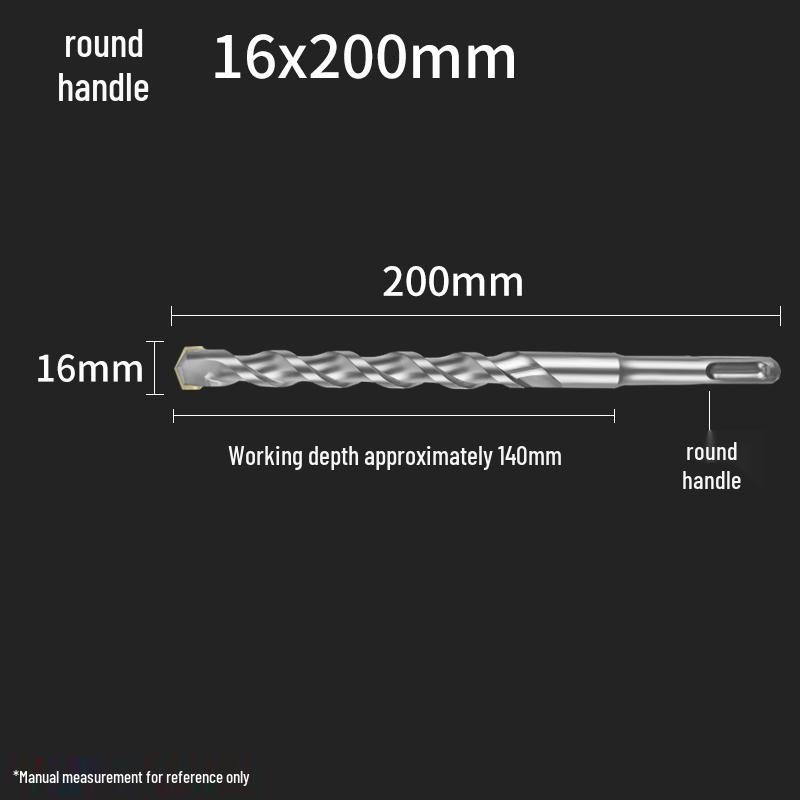 Сверло ударное 4-зубое с квадратным хвостовиком для бетона, сверло 2-зубое с круглым хвостовиком для расширения отверстий 150 мм