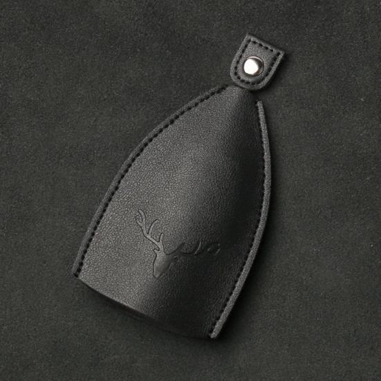 2 шт. Держатель для ключей Выдвижной чехол для ключей Защитный брелок-подвеска Искусственная кожа Скрытая цепочка для ключей Узор оленя Чехол-сумка для ключей