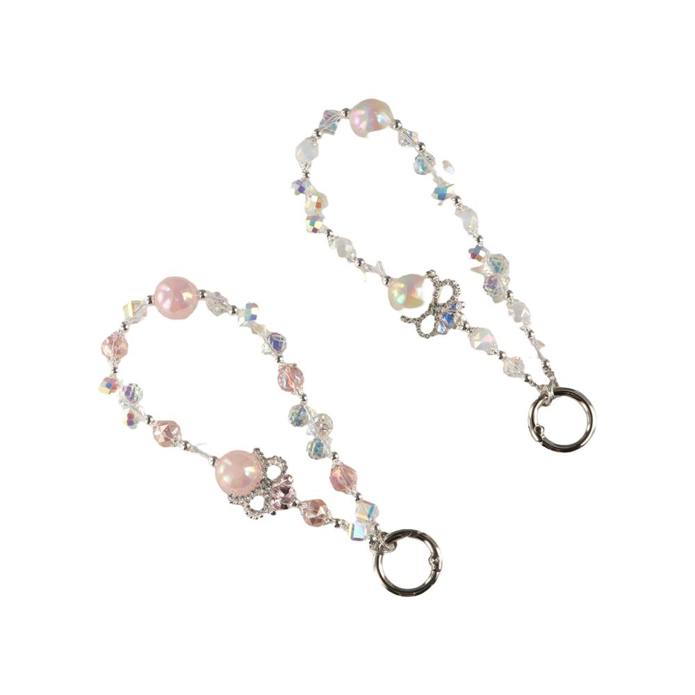 Хрустальные бусины-короны Шнурки против потери Хрустальный браслет на запястье Цепочка для телефона Подарок на Новый год для девочек