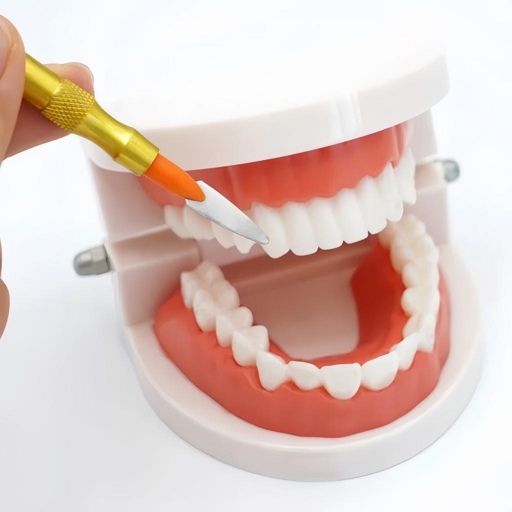 1X Dentist Sculpture Knife Wax Carving Tools Ceramic Porcelain Mixing Spatula Knife Blade Dental Lab Tool