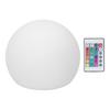 LED Ball Light Outdoor Waterproof RGBW Globe Lamp with 16 Color Dimmable 4 Modes 24 Key Remote