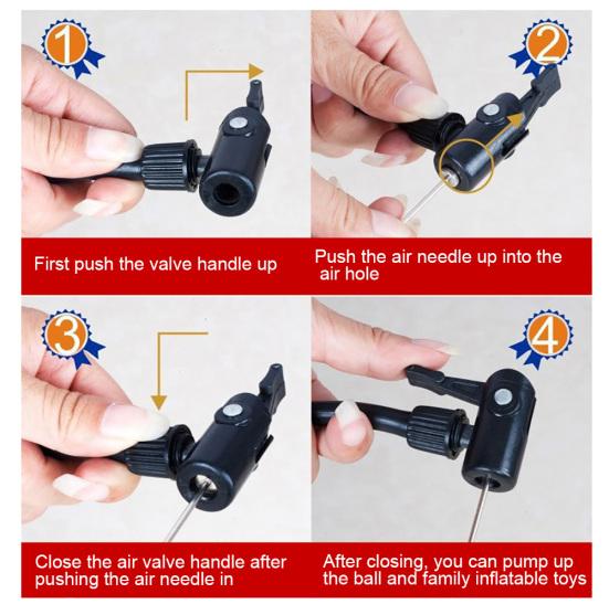 Портативный велосипедный насос высокого давления для баскетбола и футбола, ручной воздушный насос