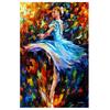 3D Diamond Embroidery Dancer Painting Cross Stitch Round Rhinestone Painting Home Decor
