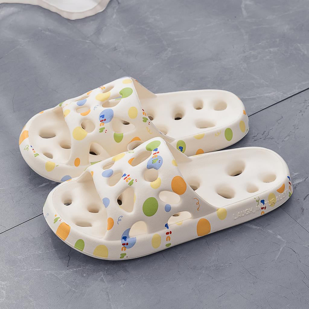 Женские тапочки для ванной из ЭВА, плоские, с перфорацией, домашние шлепанцы, модные, удобные, нескользящие, быстросохнущие, мужские домашние тапочки