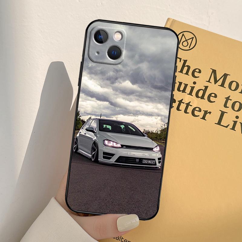 Чехол Sport Car Golf 7 для iPhone 16 15 14 Pro Max Plus 13 Pro Max 11 12 Mini Cover Coque