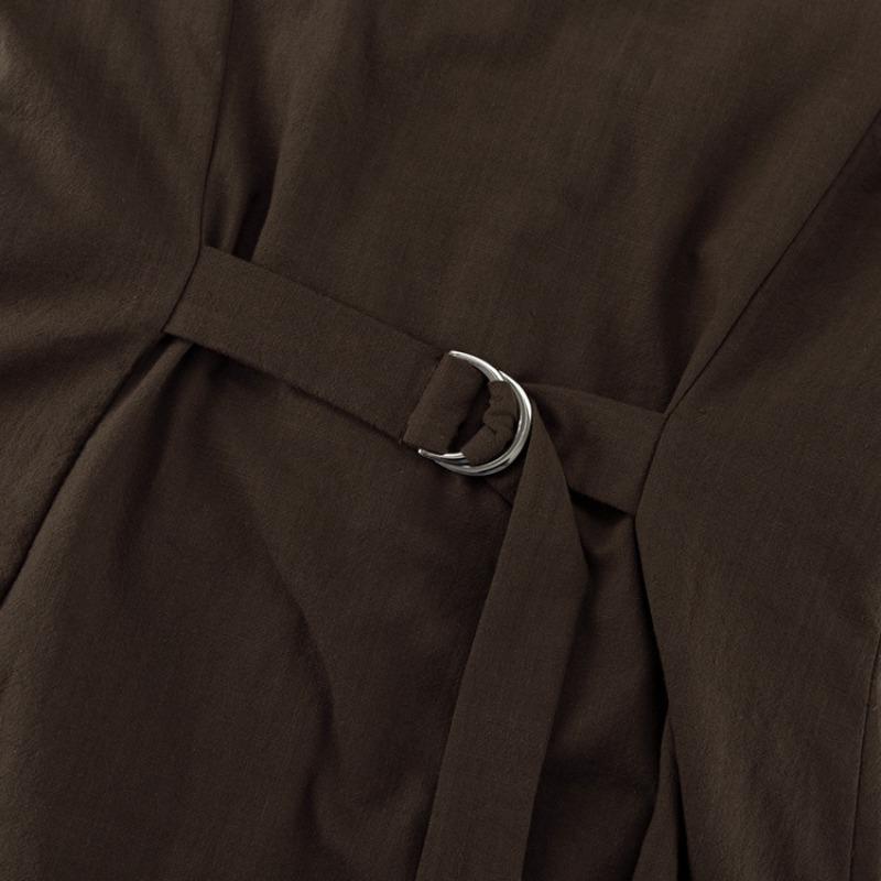 Spring Summer Slim Solid Color Cotton 2 Piece Sets Women 2025 Elegant Sleeveless Single Breasted Tank Top with High Waist Long Skirts Set