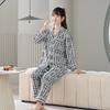 Autumn 2025 Plaid Fleece Couple Pajamas: Long Sleeve & Pants Set