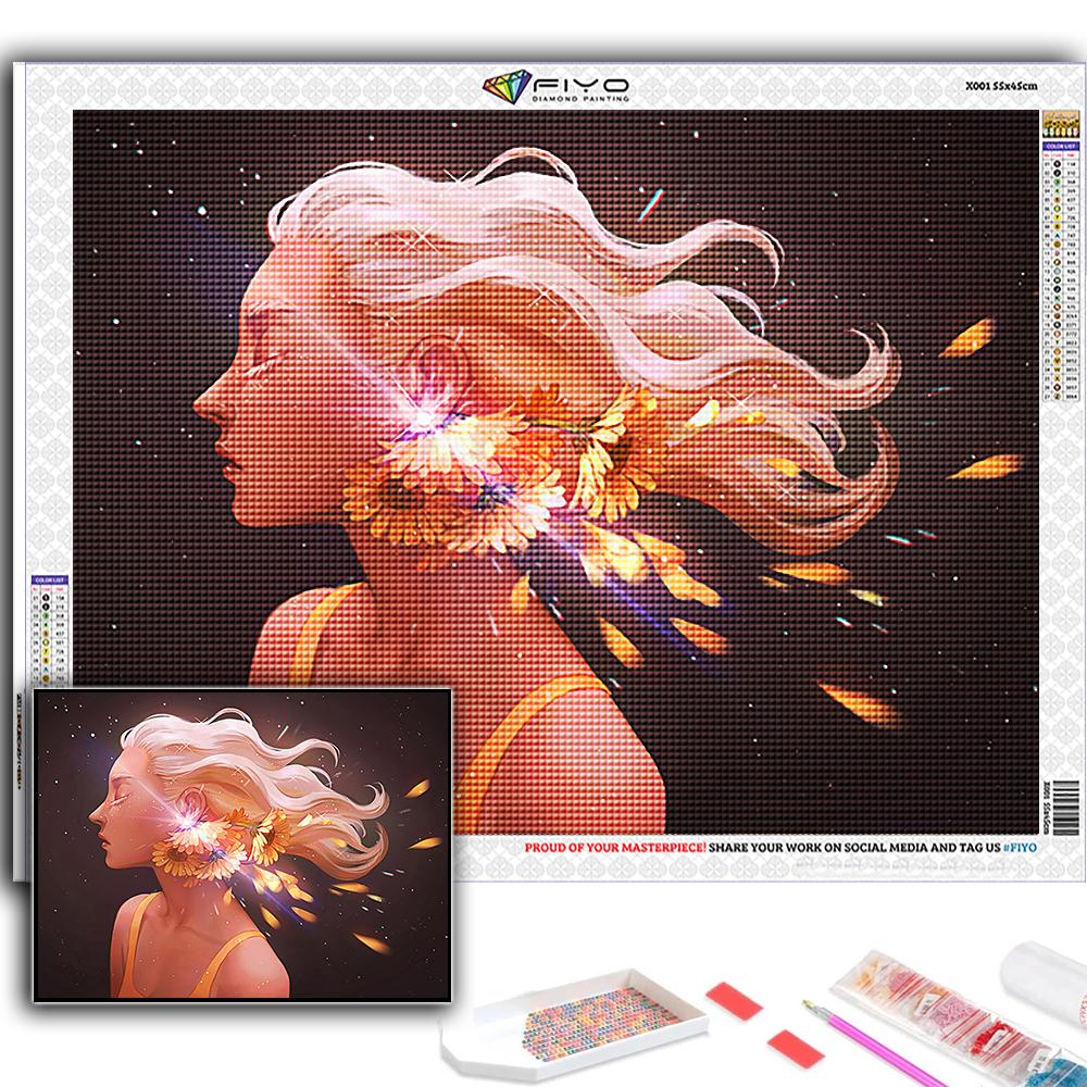 Полный 5D Diy Алмазная картина Мультфильм девушка Аватар 5D Алмазная картина