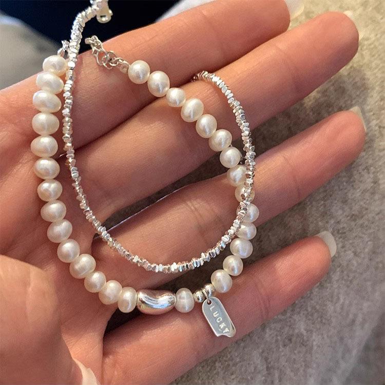 S925 Sterling Silver Freshwater Pearl Bracelet