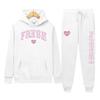 Unisex Y2K Hip Hop Velvet Hoodie & Sweatpants Set - Casual Autumn/Winter Streetwear