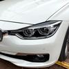 2X F30 крышка фары веко карбоновая черная бровь для BMW F30 Saloon 2012-2018