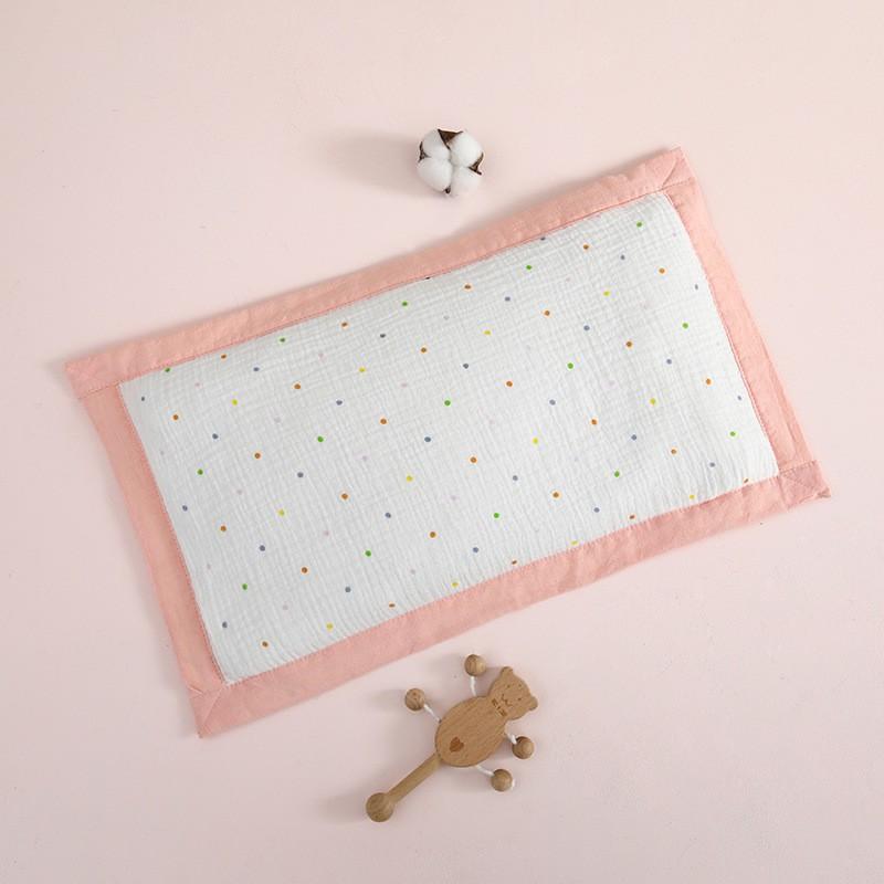 Baby Pillow Infants Toddlers 0-6 Years Old Cotton Cover Buckwheat Hull Filled Rectangular Kids Sleep Support