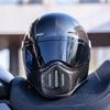 C-Ridng Настоящее Углеродное Волокно Приключенческий DOT Сертифицированный Модульный Стиль Полнолицевой Мотоциклетный Шлем с Темным Съемным Визором