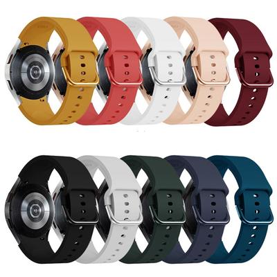 Силиконовый ремешок для часов 20 мм для Samsung Galaxy Watch 5 Pro 6/6 Classic Smart Watch Band для Galaxy Watch 4/4 Classic