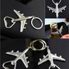 Metal Model Aircraft Airplane Pendant Car Key Ring Holder Keychain Bottle Opener