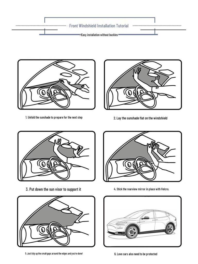 Lightproof Side Window Sunshade & Privacy Curtain for Tesla Model 3/Y - Heat Insulation & Sun Protection