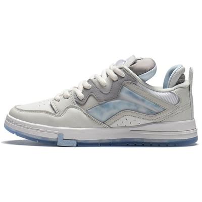 Кроссовки Li Ning Weiw Pro Fabric Leather Durable Breathable Low Top Skate Shoes Women sneakers Frost-White AECS016-1