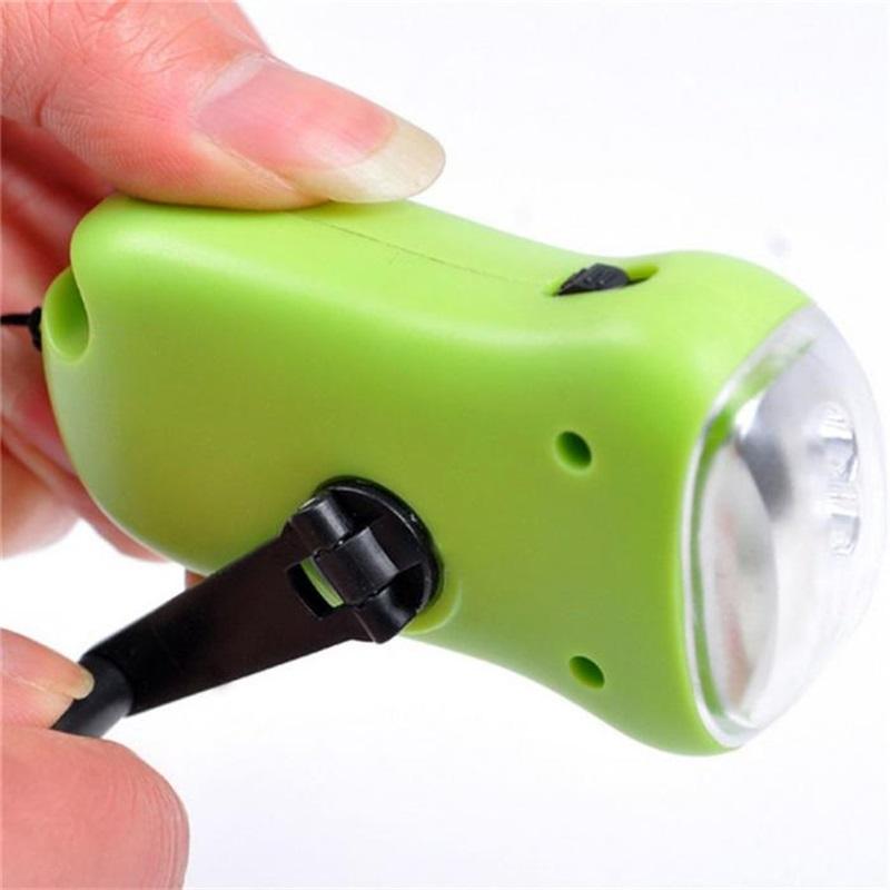 Solar Power LED Hand Pressing Dynamo Crank Power Wind Up Flashlight Torch Light Hand Press Crank Camping Lamp Light