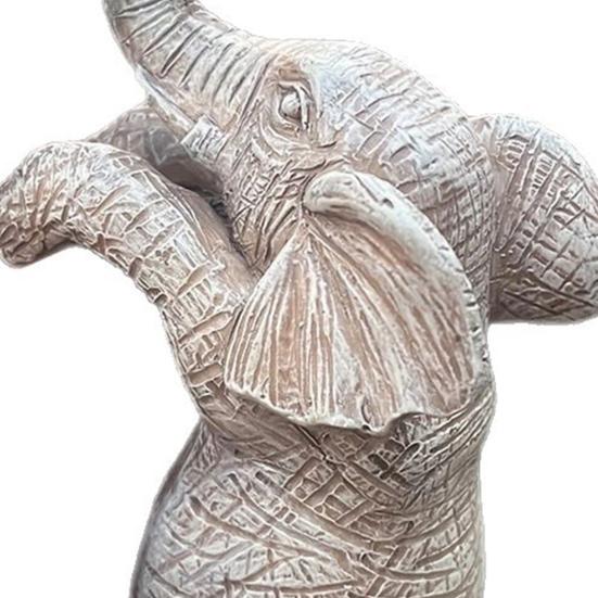 Flower Pot Figurine Elephant Ornament Unique Table Shape Decorative Carved Decoration for Home