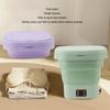 9L Portable Small Foldable Washing Machine with Spin Dryer For Socks Underwear Panties Washer Household Mini Washing Machine
