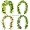 1 Pieces 6.2ft Easter Egg Garland For Mantle Spring Vine Flower Easter Garland Multi Colored Artificial Hanging Wall Decor For Easter Tree Decoration
